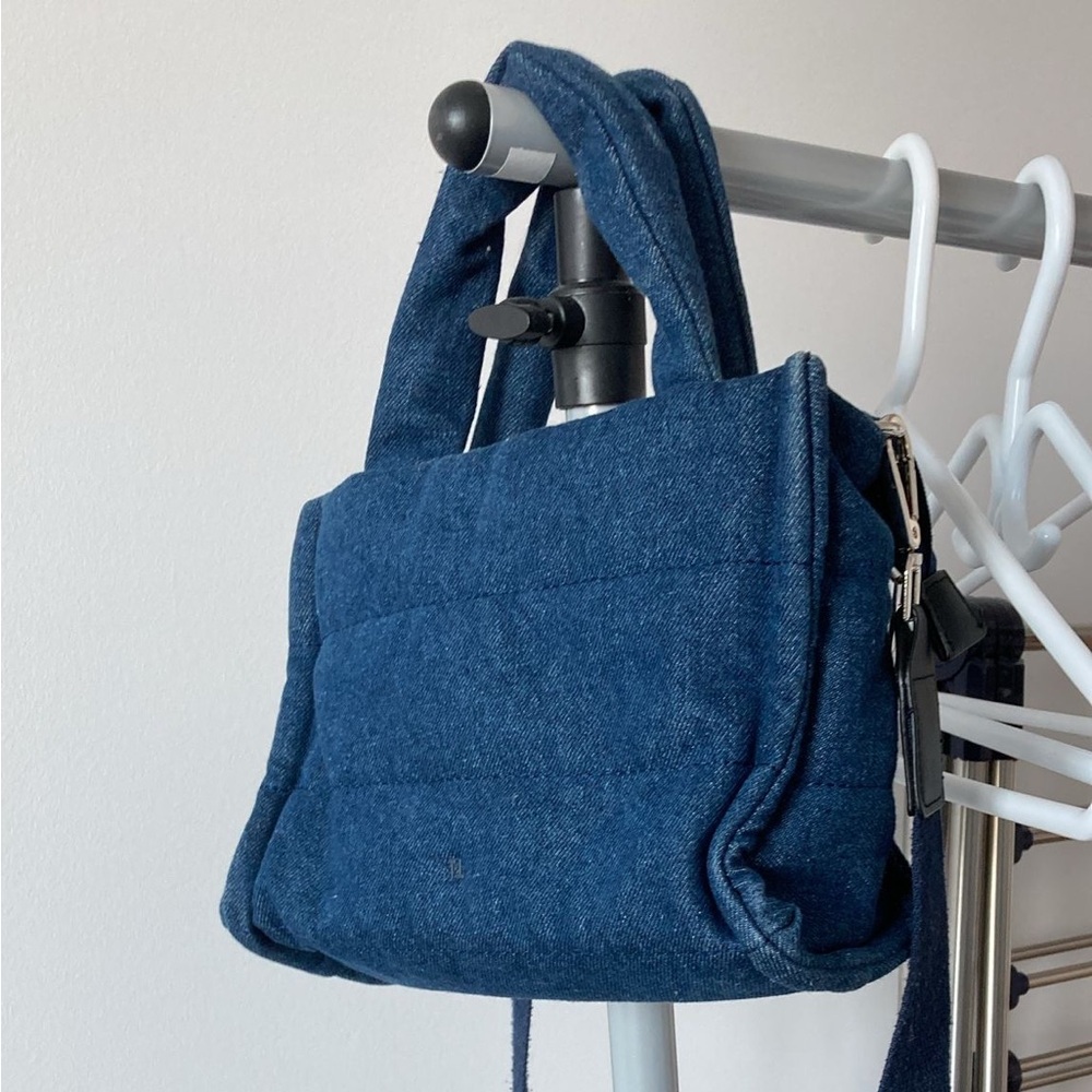 Stylish Blue Denim Crossbody Bag